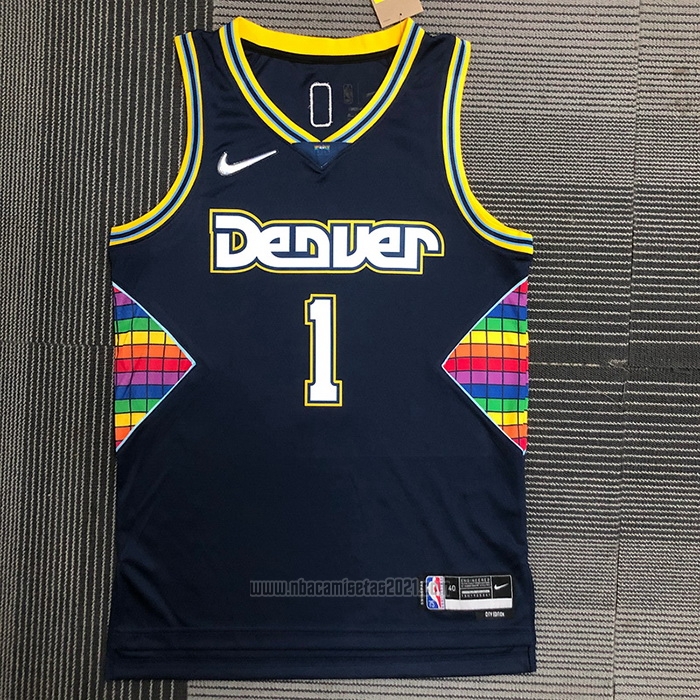 Camiseta Denver Nuggets Michael Porter JR. #1 Ciudad 2021-22 Azul